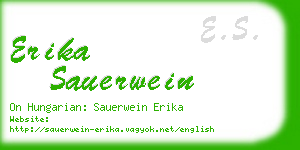 erika sauerwein business card